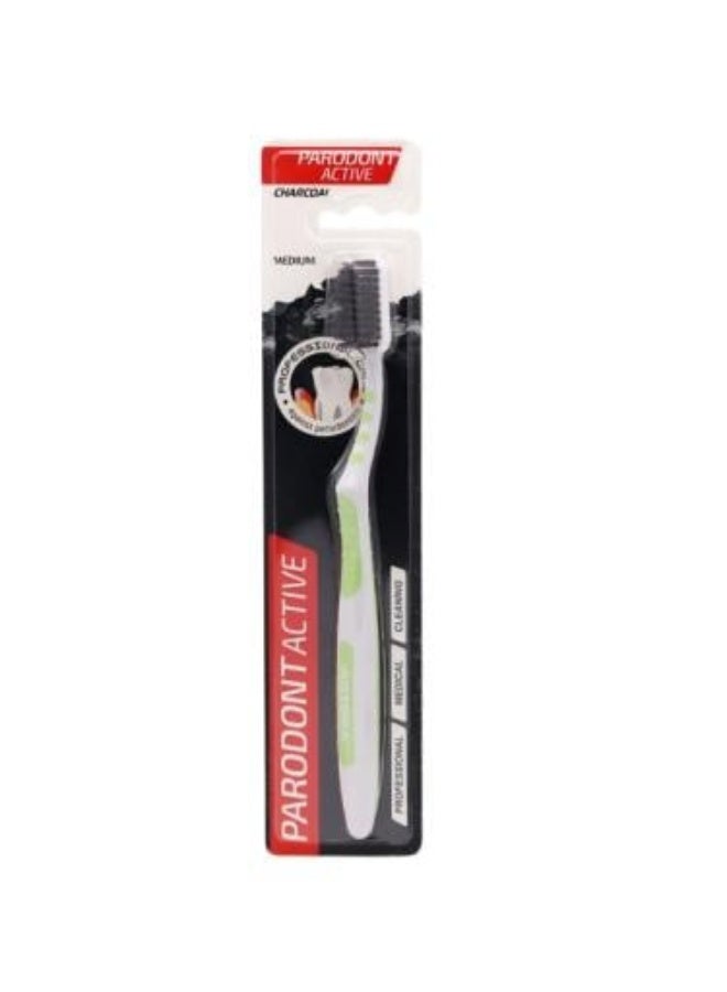 Charcoal Toothbrush Medium , Random Color